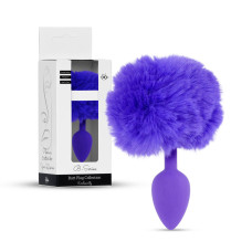 Анальна пробка B - Series HeavyFun Bunny Tail Silicone Purple Plug Purple