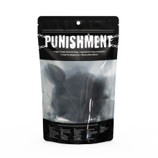 Анальна пробка з хвостом Punishment - Bunny Tail Silicone Anal Plug - Black