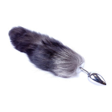 Анальная пробка B-Series HeavyFun Fox Tail, диаметр 2,7 см, длина 6,5 см, Black