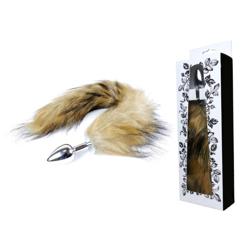 Анальна пробка B - Series HeavyFun Fox Tail, діаметр 2,7 см, довжина 6,5 см, Brown