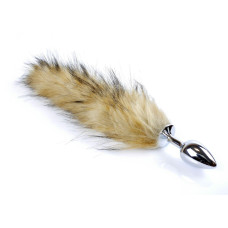 Анальна пробка B - Series HeavyFun Fox Tail, діаметр 2,7 см, довжина 6,5 см, Brown