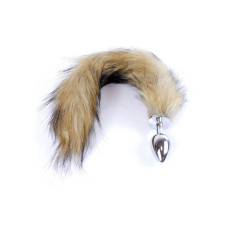 Анальна пробка B - Series HeavyFun Fox Tail, діаметр 2,7 см, довжина 6,5 см, Brown
