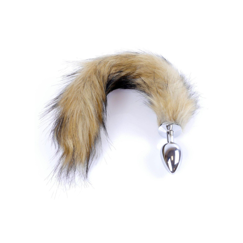 Анальна пробка B - Series HeavyFun Fox Tail, діаметр 2,7 см, довжина 6,5 см, Brown
