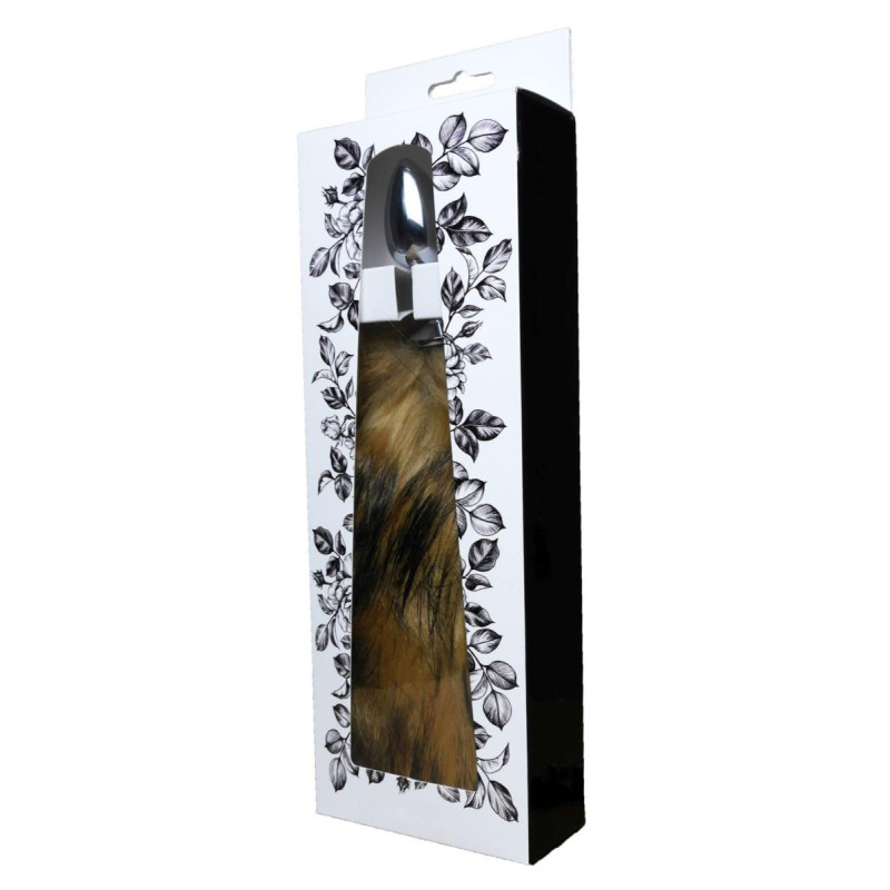Анальна пробка B - Series HeavyFun Fox Tail, діаметр 2,7 см, довжина 6,5 см, Brown