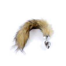 Анальна пробка B - Series HeavyFun Fox Tail, діаметр 2,7 см, довжина 6,5 см, Brown