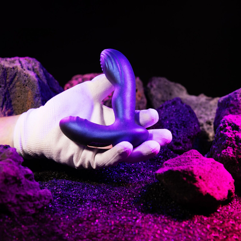 Анальна вібропробка з пульсацією Hueman - Galaxy Tapping Buttplug