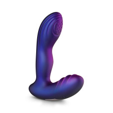 Анальная вибропробка с пульсацией Hueman - Galaxy Tapping Buttplug