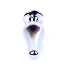 Анальная пробка B - Series HeavyFun Long Jewellery Silver Plug, диаметр 3 см, длина 9,5 см, Purple