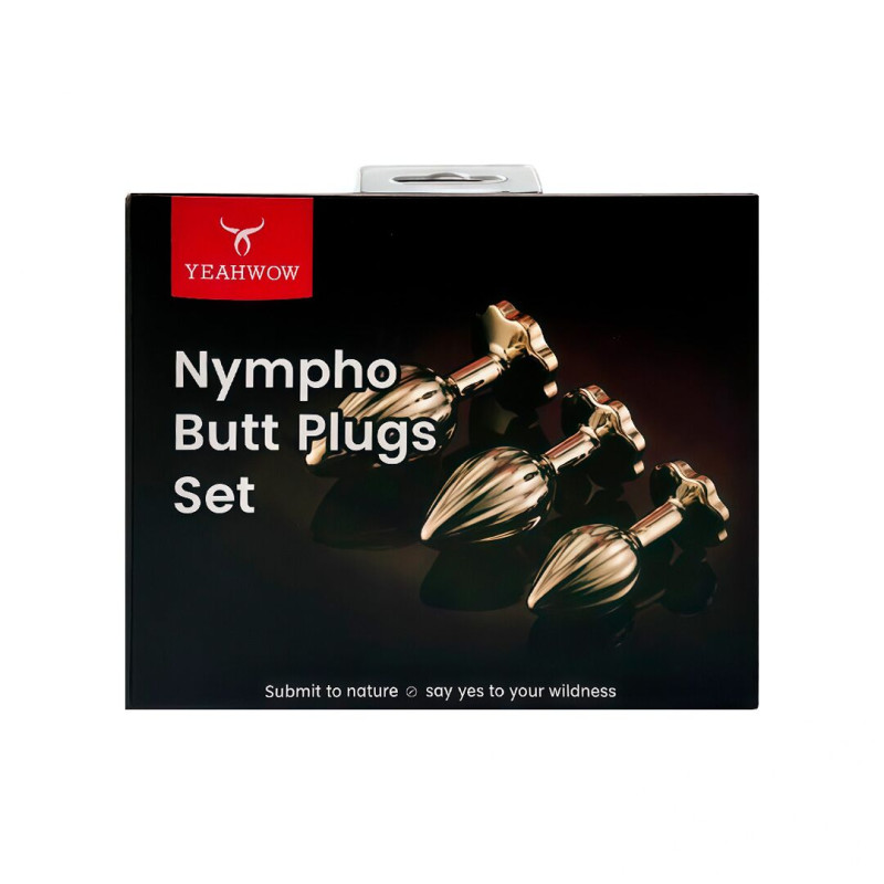 Набор анальных пробок LOCKINK YEAHWOW Nympho Butt Plug Set