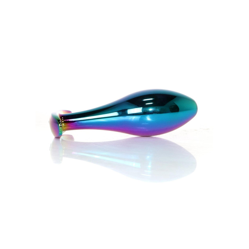 Анальная пробка B - Series HeavyFun Bullet Jewellery Multicolour Plug, диаметр 3,2 см, длина 10,5 см, Clear