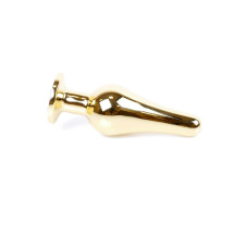 Анальна пробка B - Series HeavyFun Long Jewellery Gold Plug, діаметр 3 см, довжина 9,5 см, Dark Blue