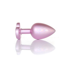Анальна пробка B - Series HeavyFun Pearl Heart Jewellery Pink Plug Clear L