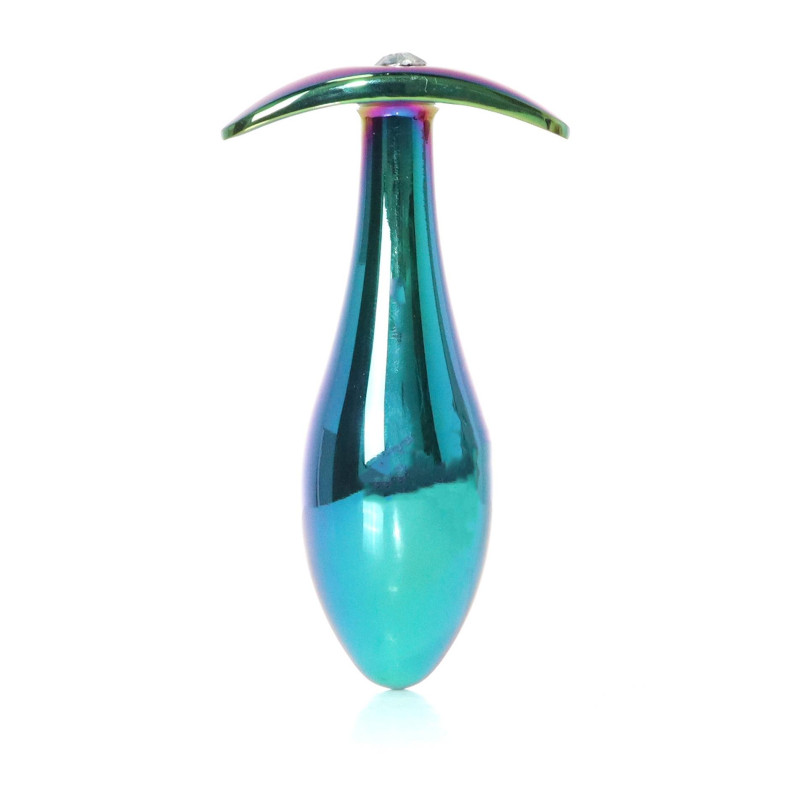 Анальная пробка B - Series HeavyFun Bullet Jewellery Multicolour Plug, диаметр 3,2 см, длина 10,5 см, Clear