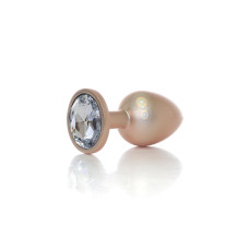 Анальная пробка B - Series HeavyFun Pearl Classic Jewellery Gold Plug Clear L
