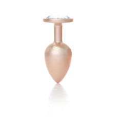 Анальная пробка B - Series HeavyFun Pearl Classic Jewellery Gold Plug Clear L