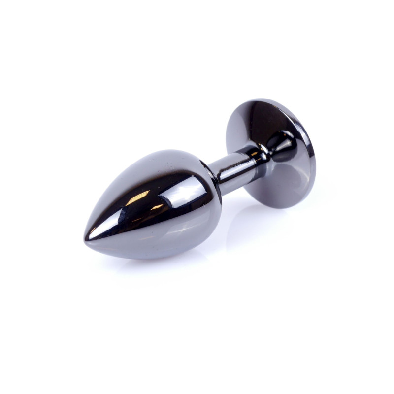 Анальна пробка B - Series HeavyFun Classic Jewellery Dark Silver Plug, діаметр 2,7 см, довжина 7 см, Black