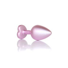 Анальная пробка B - Series HeavyFun Pearl Heart Jewellery Pink Plug Clear M