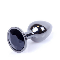 Анальна пробка B - Series HeavyFun Classic Jewellery Dark Silver Plug, діаметр 2,7 см, довжина 7 см, Black