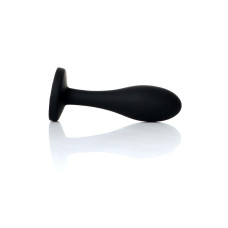 Анальная пробка B - Series HeavyFun Bullet Jewellery Silicone Black Plug, диаметр 2 см, длина 7,7 см, Clear