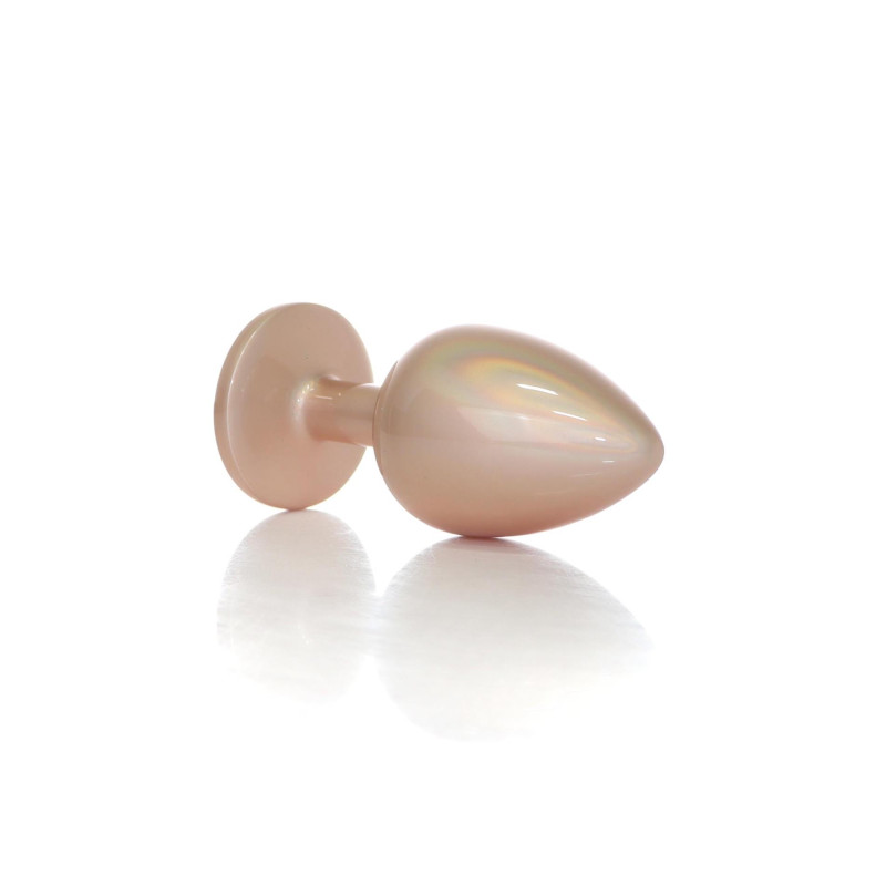 Анальная пробка B - Series HeavyFun Pearl Classic Jewellery Gold Plug Clear L