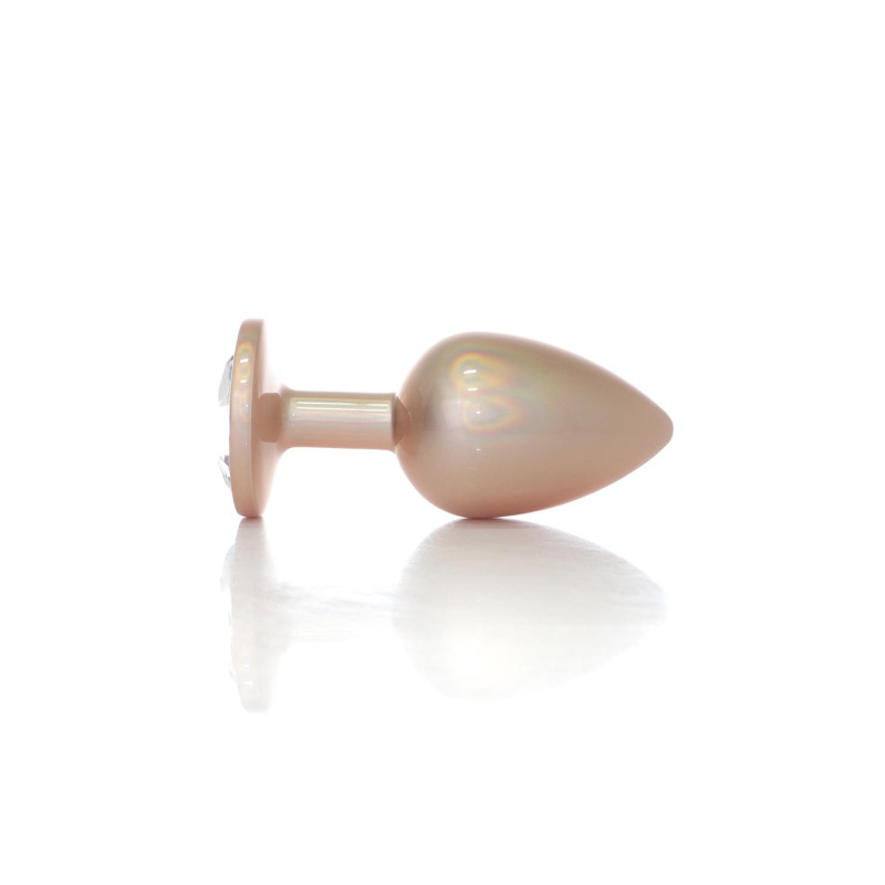 Анальная пробка B - Series HeavyFun Pearl Classic Jewellery Gold Plug Clear L