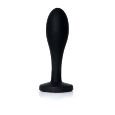 Анальная пробка B - Series HeavyFun Bullet Jewellery Silicone Black Plug, диаметр 2 см, длина 7,7 см, Clear