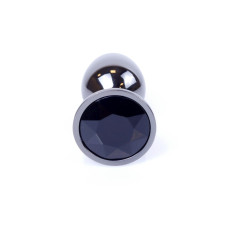 Анальна пробка B - Series HeavyFun Classic Jewellery Dark Silver Plug, діаметр 2,7 см, довжина 7 см, Black