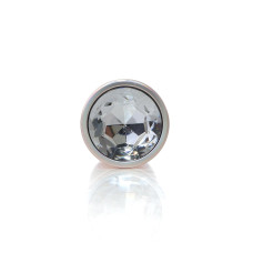 Анальная пробка B - Series HeavyFun Pearl Classic Jewellery Gold Plug Clear L