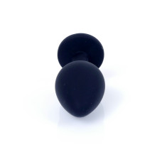 Анальная пробка B - Series HeavyFun Classic Jewellery Silicone Black Plug, диаметр 3,5 см, длина 8 см, Pink
