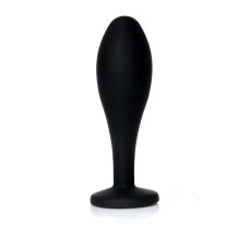 Анальная пробка B - Series HeavyFun Bullet Jewellery Silicone Black Plug, диаметр 2,8 см, длина 9,2 см, Clear