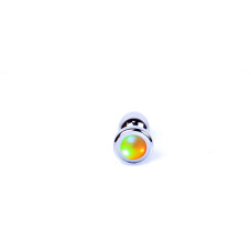 Анальна пробка B - Series HeavyFun Jewellery Silver Plug Disco Flashlight