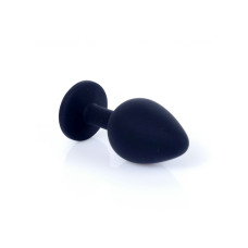 Анальная пробка B - Series HeavyFun Classic Jewellery Silicone Black Plug, диаметр 3,5 см, длина 8 см, Pink