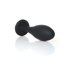 Анальная пробка B - Series HeavyFun Bullet Jewellery Silicone Black Plug, диаметр 2,8 см, длина 9,2 см, Clear