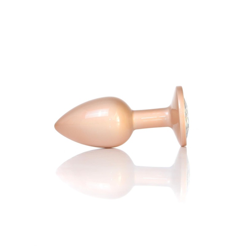 Анальна пробка B - Series HeavyFun Pearl Classic Jewellery Gold Plug Clear S