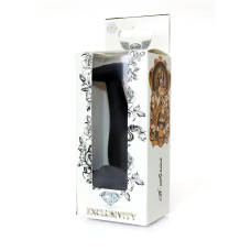 Анальная пробка B - Series HeavyFun Bullet Jewellery Silicone Black Plug, диаметр 3,2 см, длина 10,5 см, Clear
