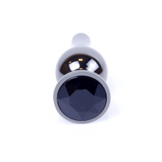 Анальна пробка B - Series HeavyFun Long Jewellery Dark Silver Plug, діаметр 3 см, довжина 9,5 см, Black
