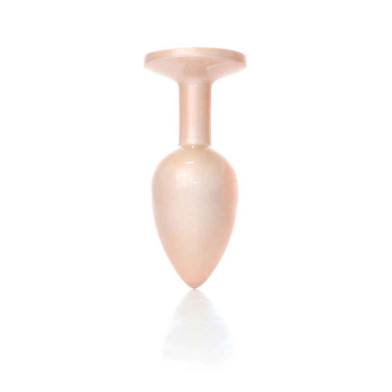 Анальна пробка B - Series HeavyFun Pearl Classic Jewellery Gold Plug Clear S