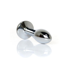 Анальна пробка B - Series HeavyFun Bullet Jewellery Silver Plug, діаметр 2 см, довжина 7,7 см, Clear