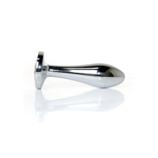 Анальна пробка B - Series HeavyFun Bullet Jewellery Silver Plug, діаметр 2 см, довжина 7,7 см, Clear