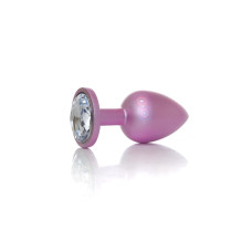 Анальна пробка B - Series HeavyFun Pearl Classic Jewellery Pink Plug Clear L