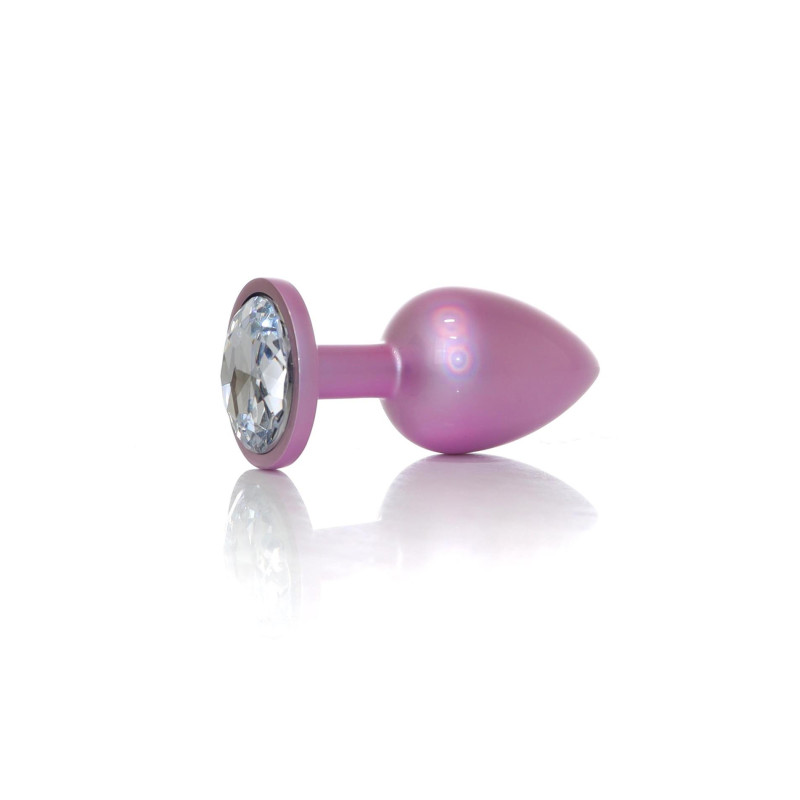 Анальна пробка B - Series HeavyFun Pearl Classic Jewellery Pink Plug Clear L