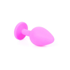 Анальная пробка B - Series HeavyFun Classic Jewellery Silicone Pink Plug, диаметр 3,5 см, длина 8 см, Blue