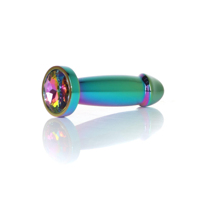 Анальная пробка B - Series HeavyFun Penis Jewellery Multicolour Plug Clear S