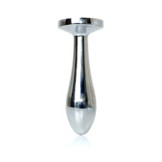 Анальна пробка B - Series HeavyFun Bullet Jewellery Silver Plug, діаметр 2 см, довжина 7,7 см, Clear