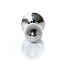 Анальна пробка B - Series HeavyFun Bullet Jewellery Silver Plug, діаметр 2 см, довжина 7,7 см, Clear