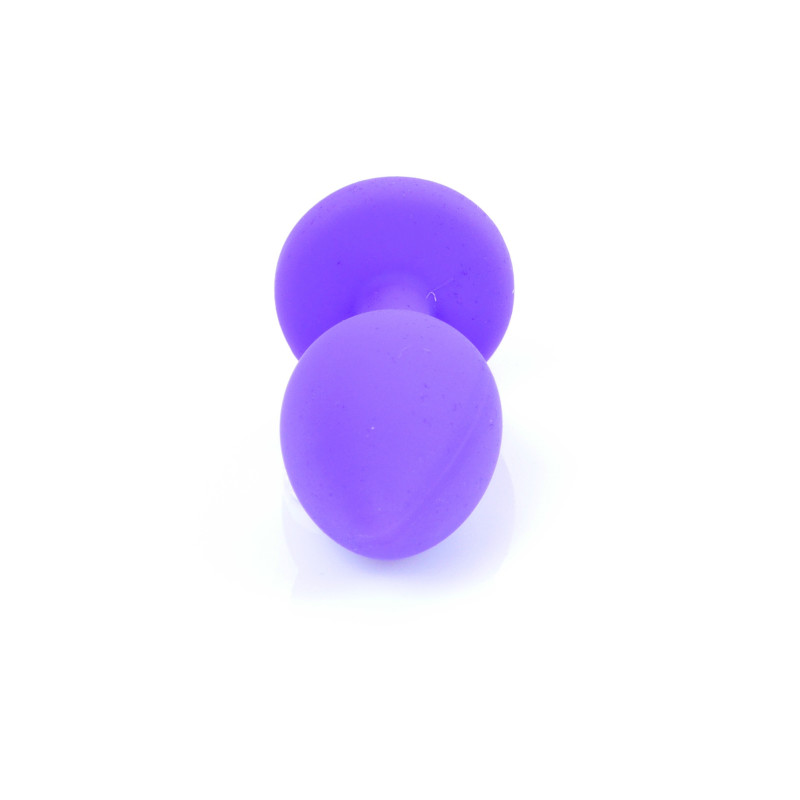 Анальная пробка B-Series HeavyFun Classic Jewellery Silicone Purple Plug, диаметр 2,7 см, длина 7 см, Red