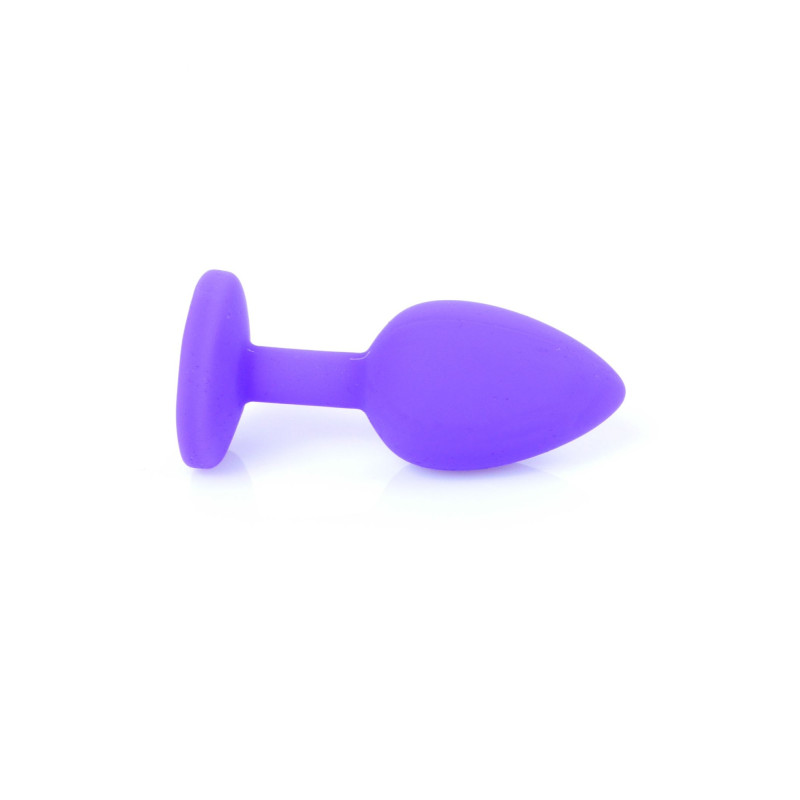 Анальная пробка B-Series HeavyFun Classic Jewellery Silicone Purple Plug, диаметр 2,7 см, длина 7 см, Red