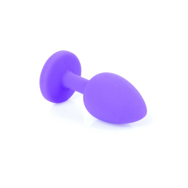 Анальная пробка B-Series HeavyFun Classic Jewellery Silicone Purple Plug, диаметр 2,7 см, длина 7 см, Red