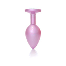 Анальна пробка B - Series HeavyFun Pearl Classic Jewellery Pink Plug Clear M
