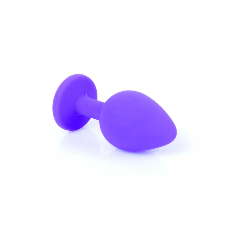 Анальная пробка B-Series HeavyFun Classic Jewellery Silicone Purple Plug, диаметр 3,5 см, длина 8 см, Red